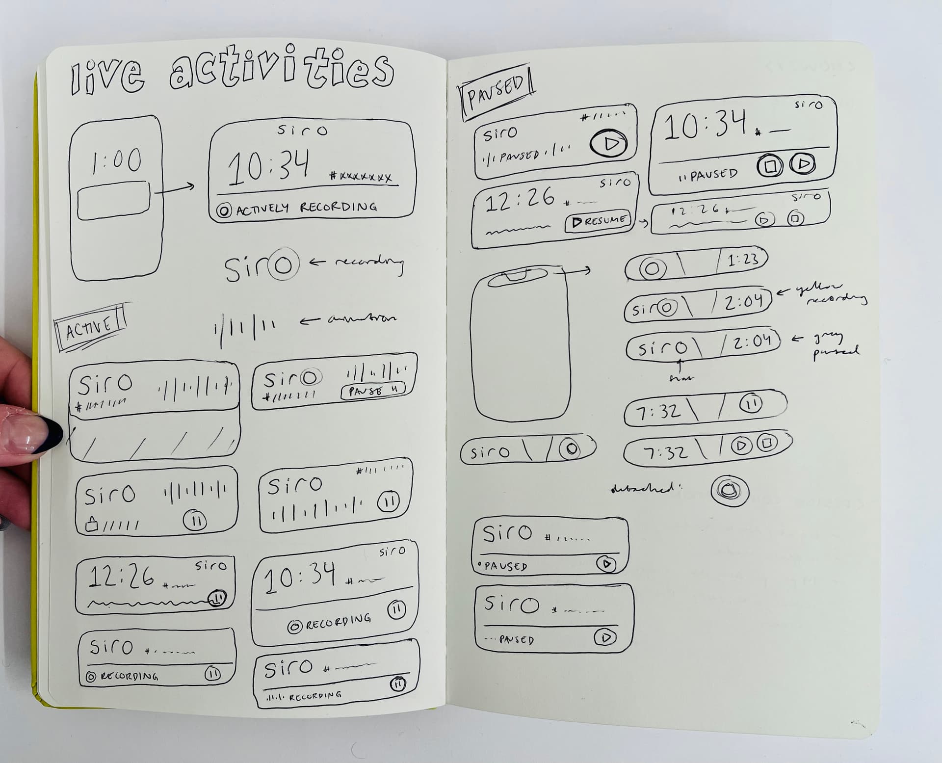 Drafting live activity